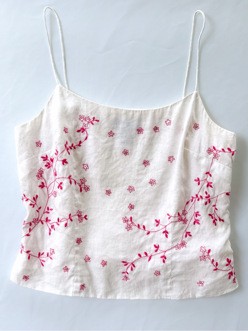 Y2K Linen Tank Top